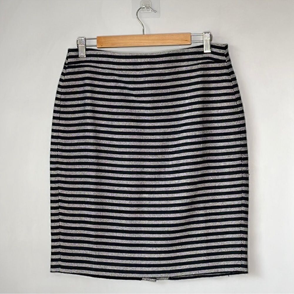 J. Crew Knit Wool Blend Stripped Skirt
